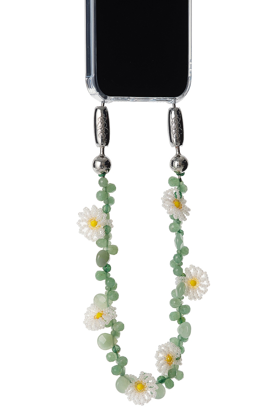 For FWRD Daisy Gemstone Wristlet in Green