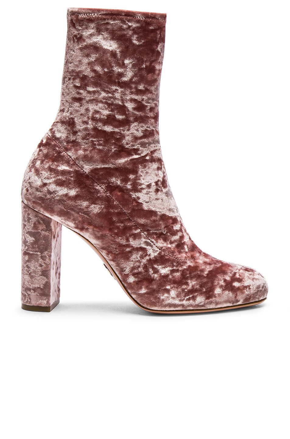 Image 1 of Oscar Tiye Velvet Giorgia Boots in Pink Velvet