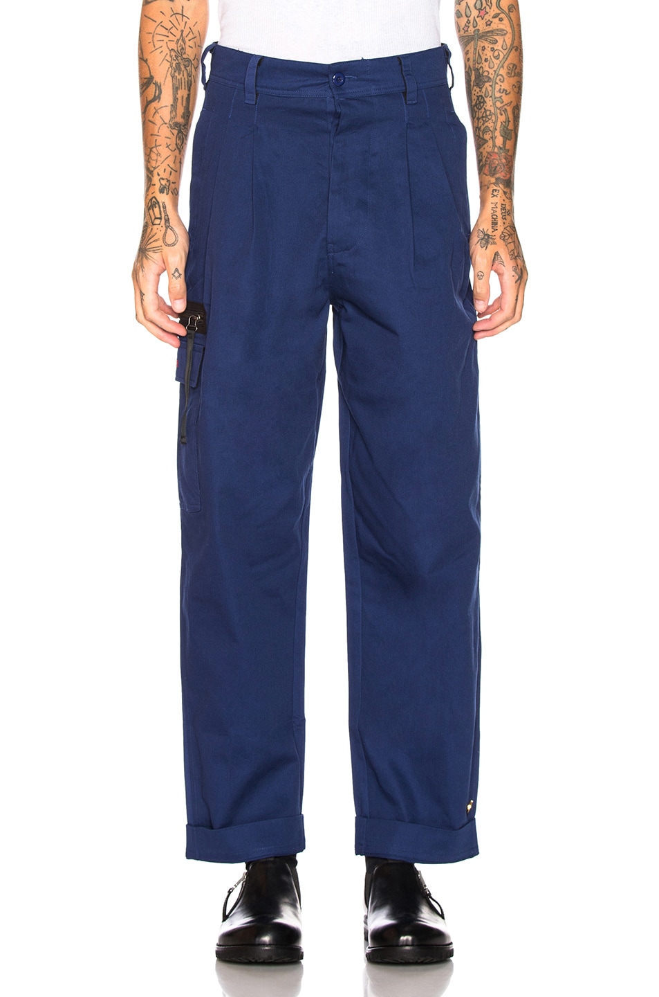 Image 1 of 032c BMC Pants in Workers Blue