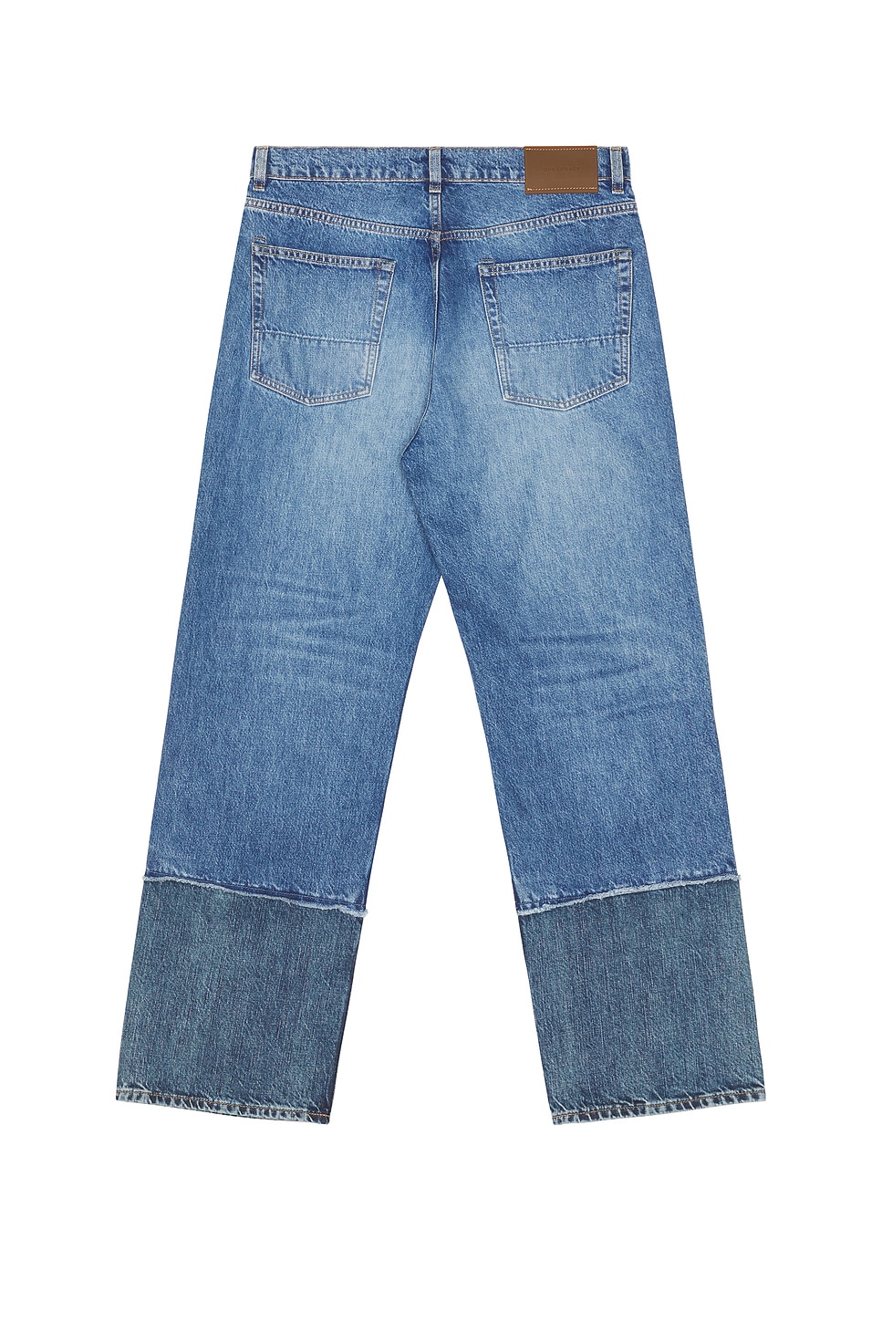Our Legacy Wide Leg Relaxed Trousers In Denim In Blue