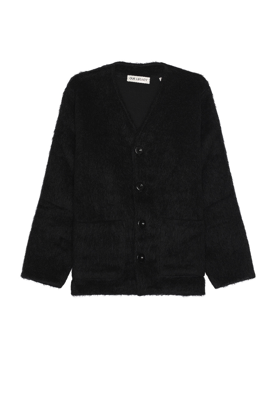 Image 1 of Our Legacy Cardigan in Black Mohair