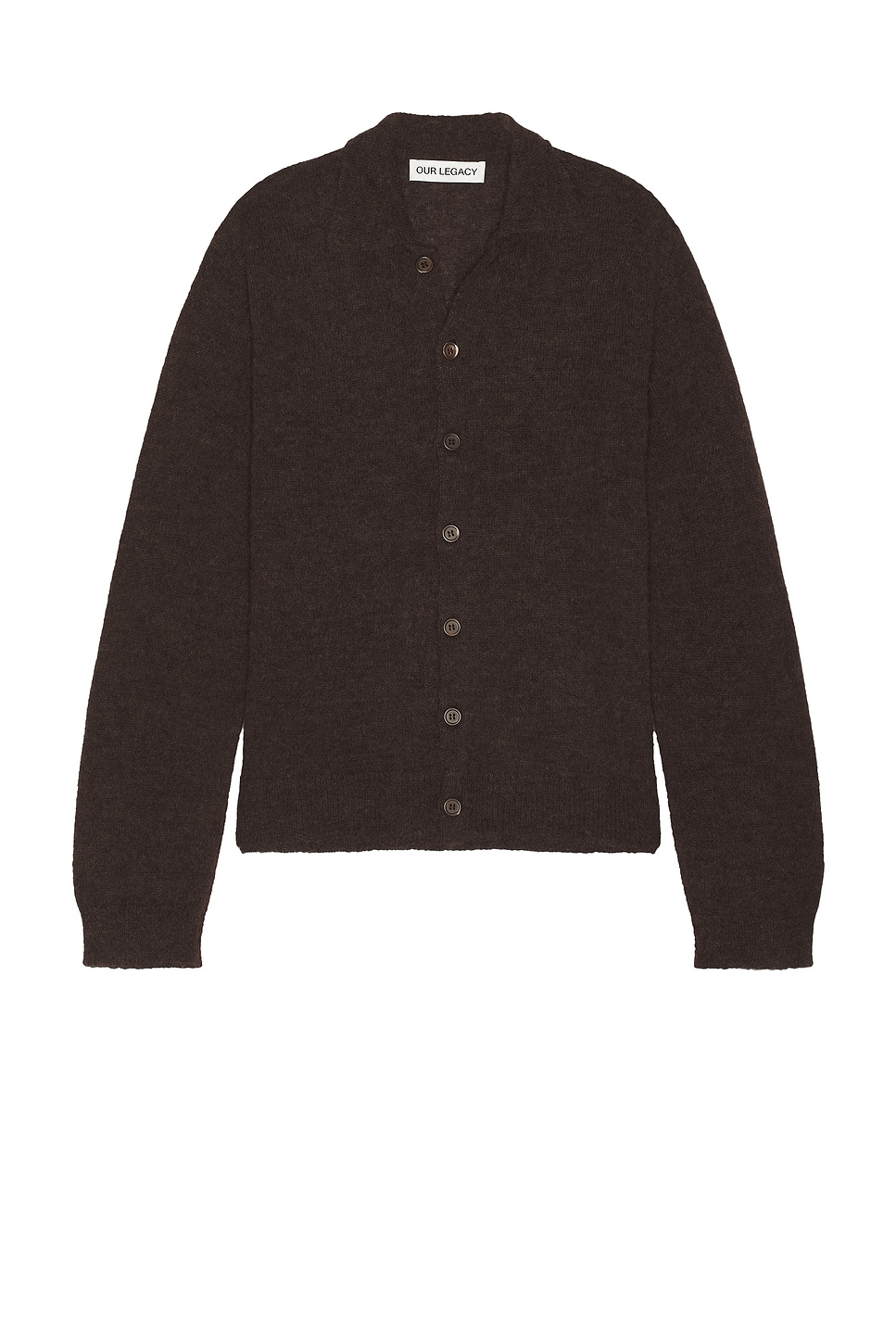 Image 1 of Our Legacy Evening Polo in Smokey Brown Fuzzy Alpaca