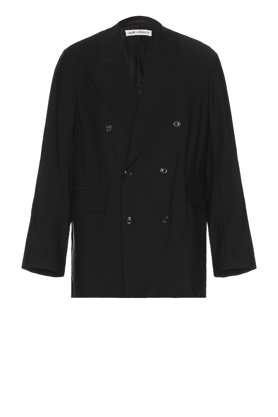 Image 1 of Our Legacy Sharp Db Blazer in Black Experienced