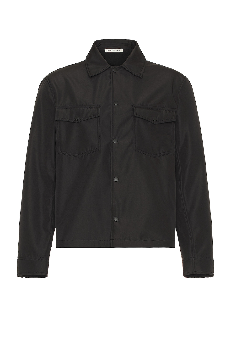 Image 1 of Our Legacy Evening Coach Jacket in Black Fleecy Tech