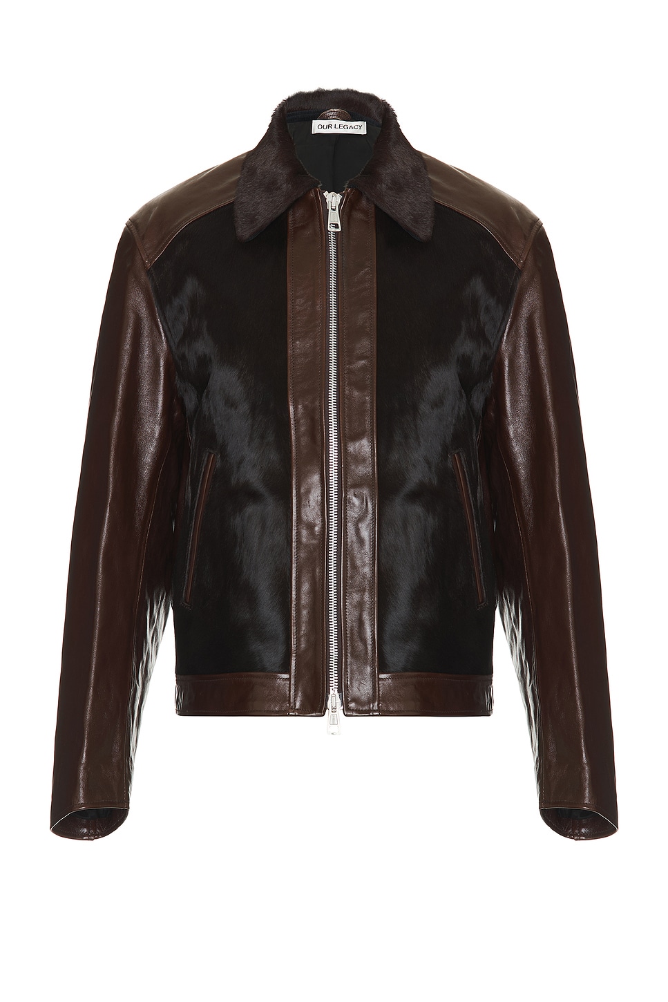Image 1 of Our Legacy Andalou Jacket in Tuscan Brown Hair On Hide