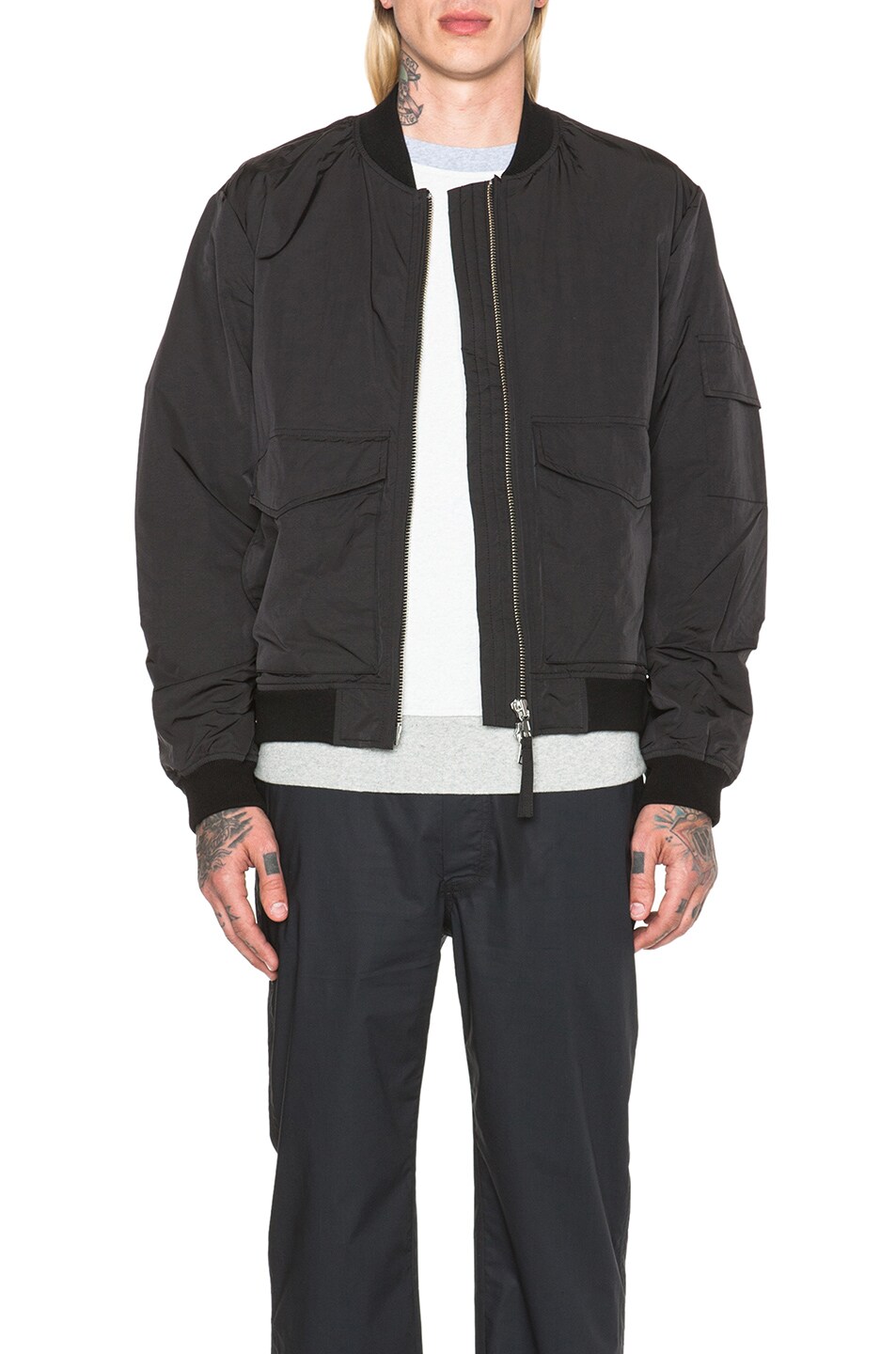 Image 1 of Our Legacy Patch Pocket Bomber in Black