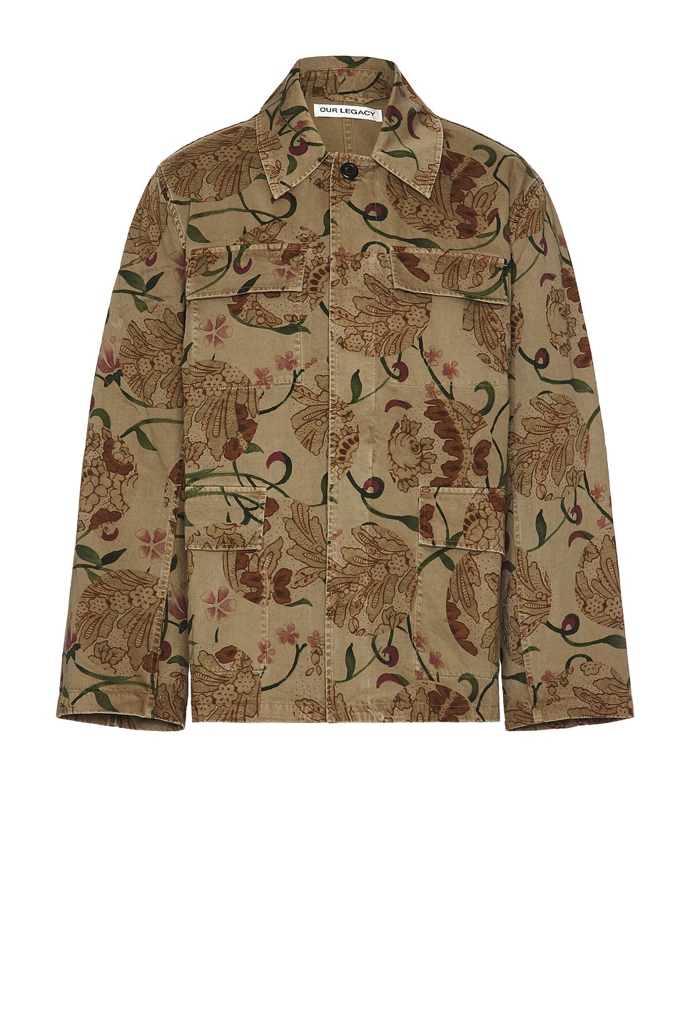 Image 1 of Our Legacy Uniform Jacket in Spotting Rose Seventies Sateen