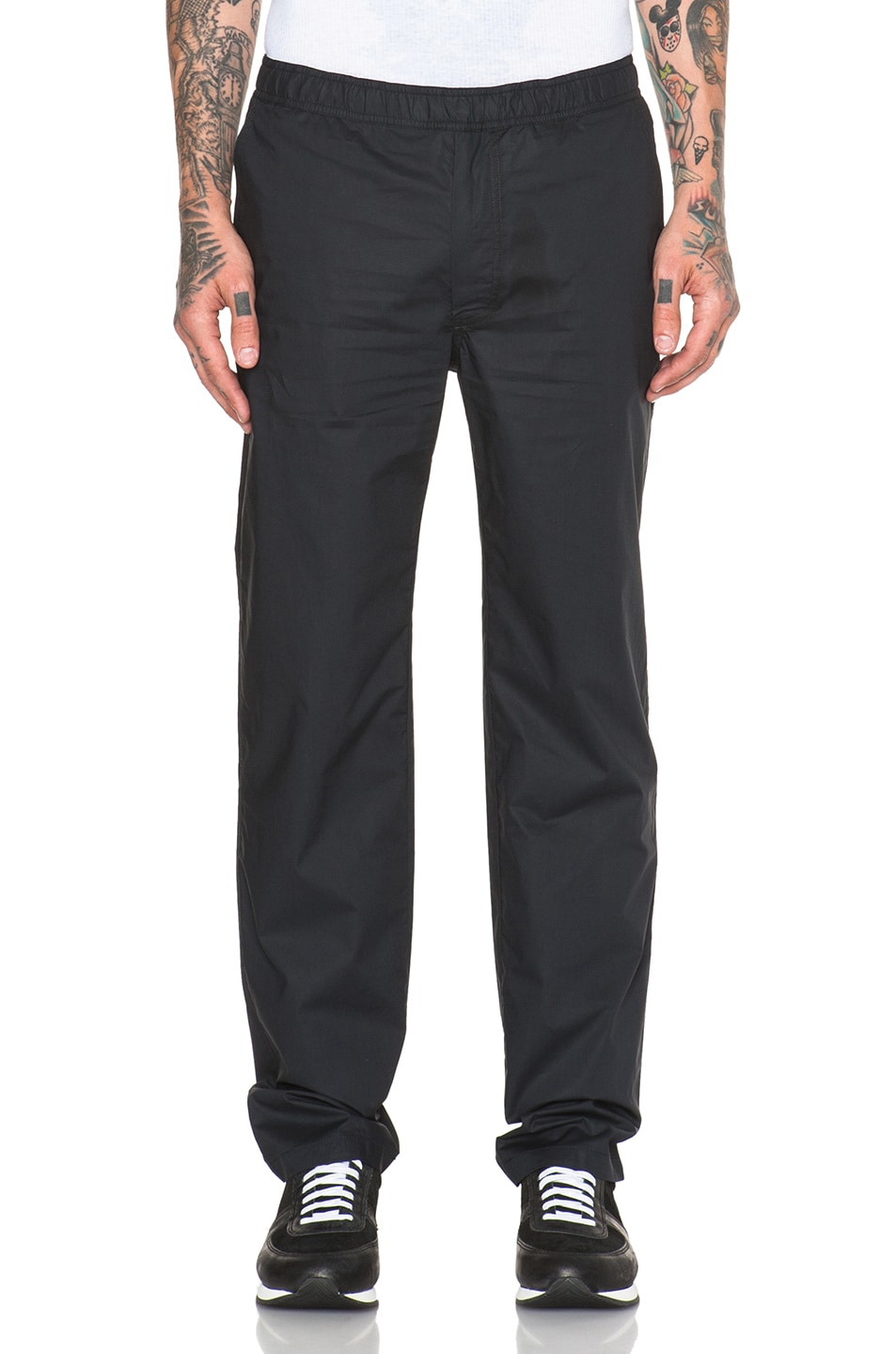 Image 1 of Our Legacy Relaxed Cotton Trousers in Navy