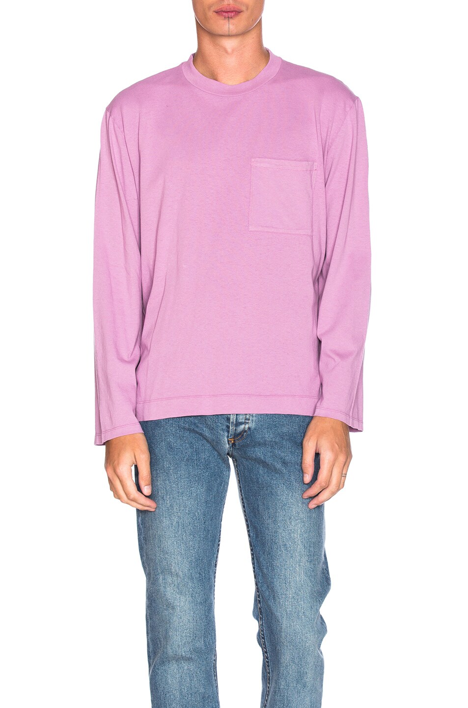 Image 1 of Our Legacy Jersey Long Sleeve Tee in Lilac