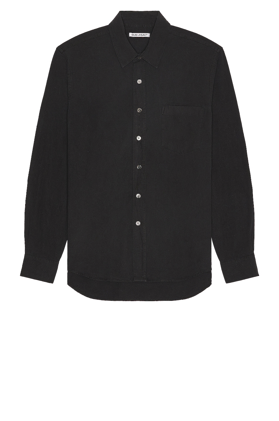 Image 1 of Our Legacy Classic Silk Shirt in Black