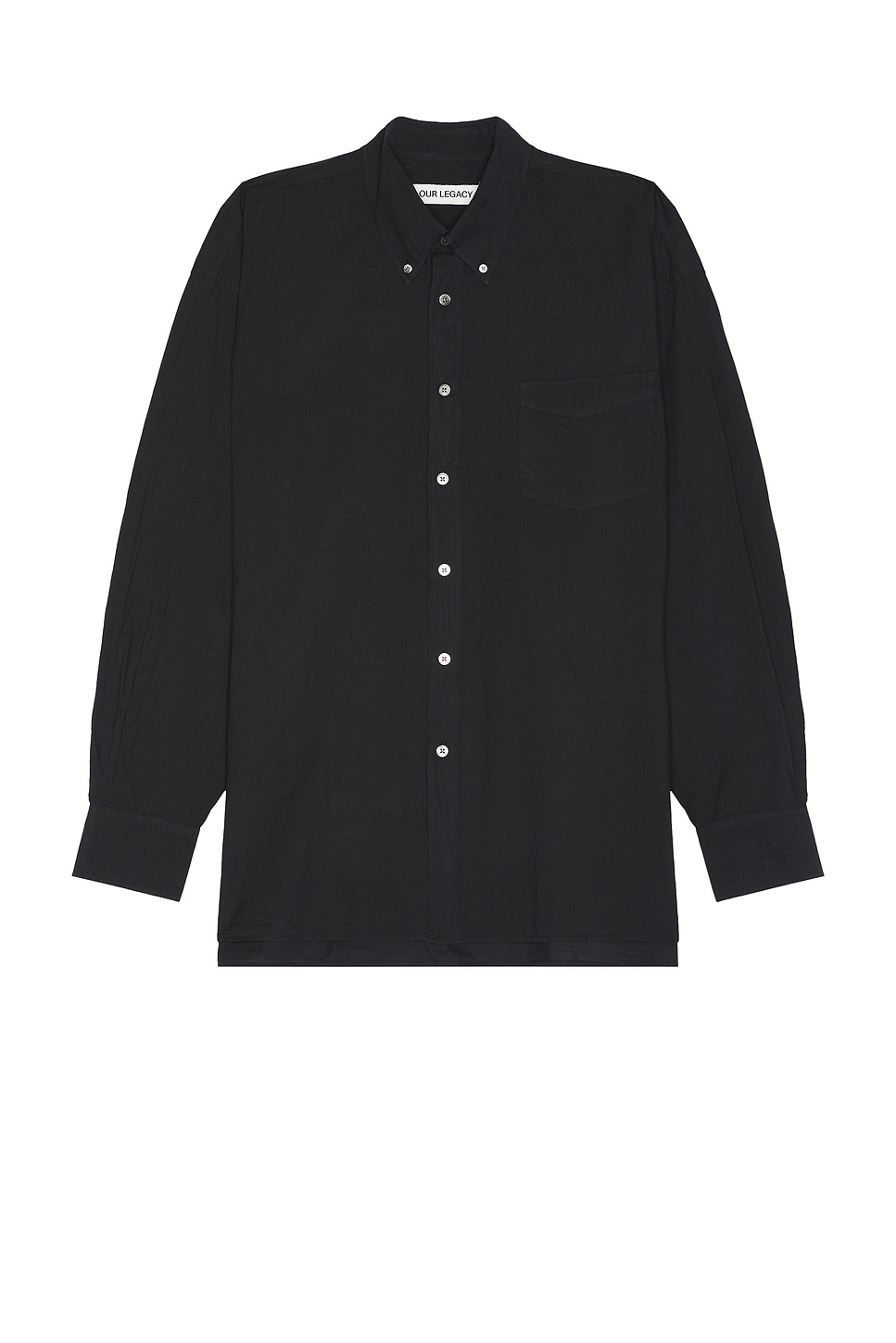 Image 1 of Our Legacy Borrowed Bd Shirt in Black Voile