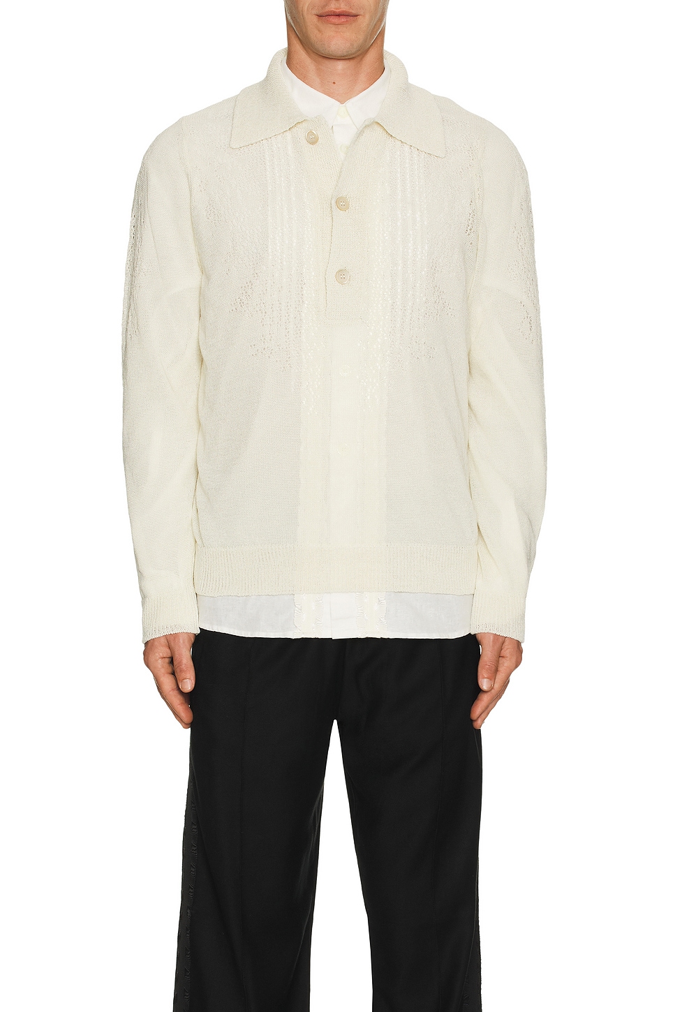 Image 1 of Our Legacy Big Piquet in White Floral Pointille