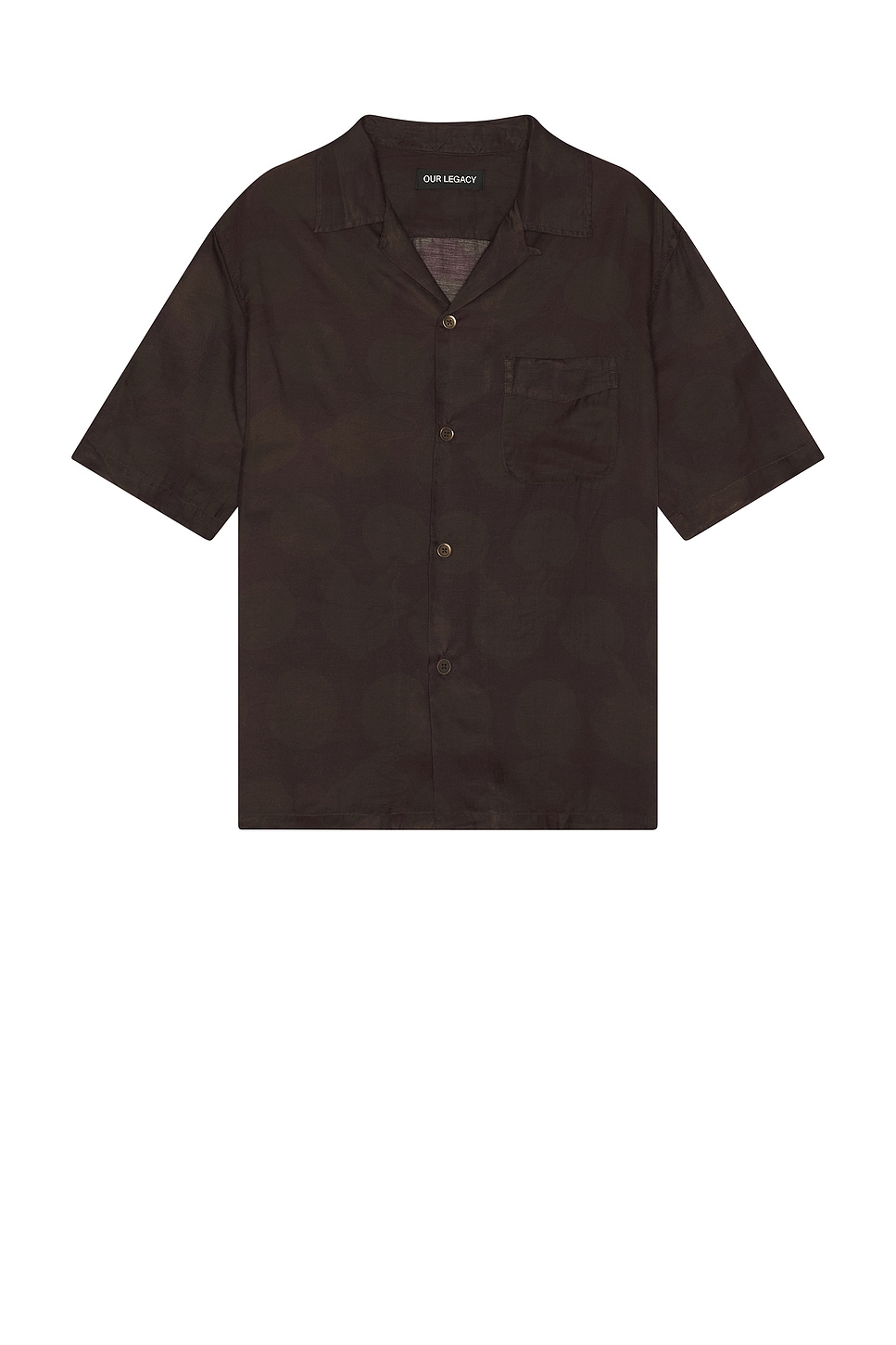 Image 1 of Our Legacy Heusen Shirt Shortsleeve in Dotted Print Cotton Silk