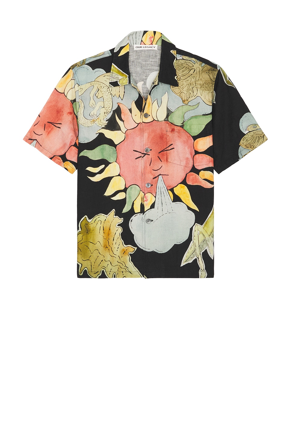 Image 1 of Our Legacy Box Shirt Short Sleeve in Solar Power Print