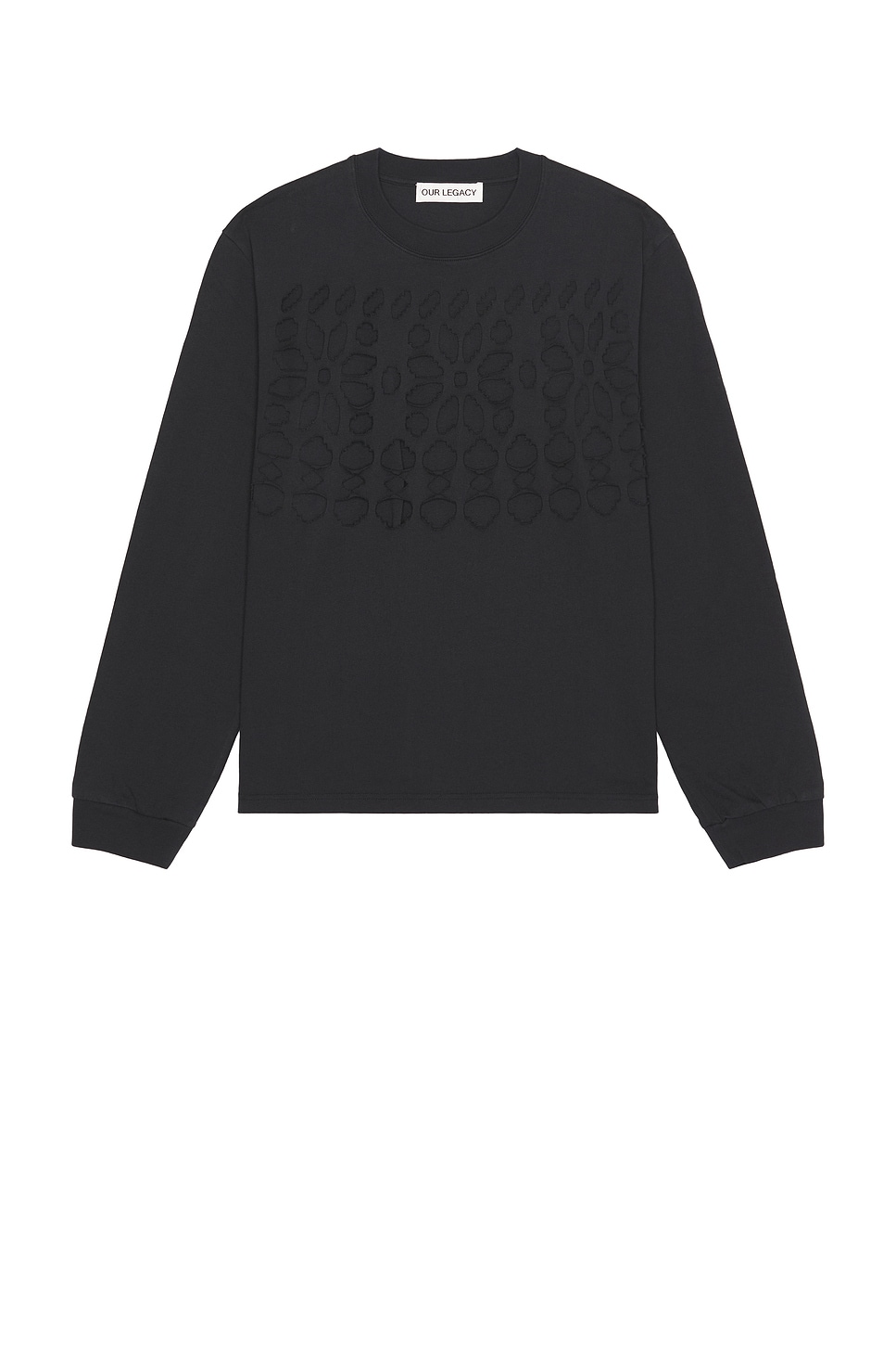 Image 1 of Our Legacy Tour Long Sleeve Sweatshirt in Cut Fairisle Ink
