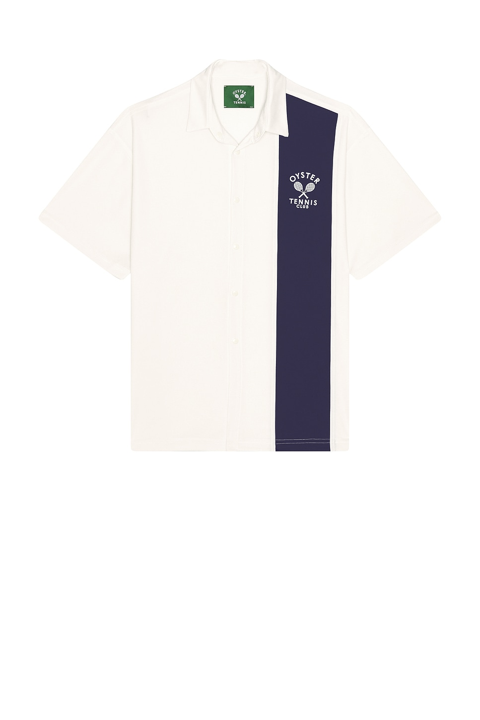 Image 1 of Oyster OTC On Court Polo in White & Navy