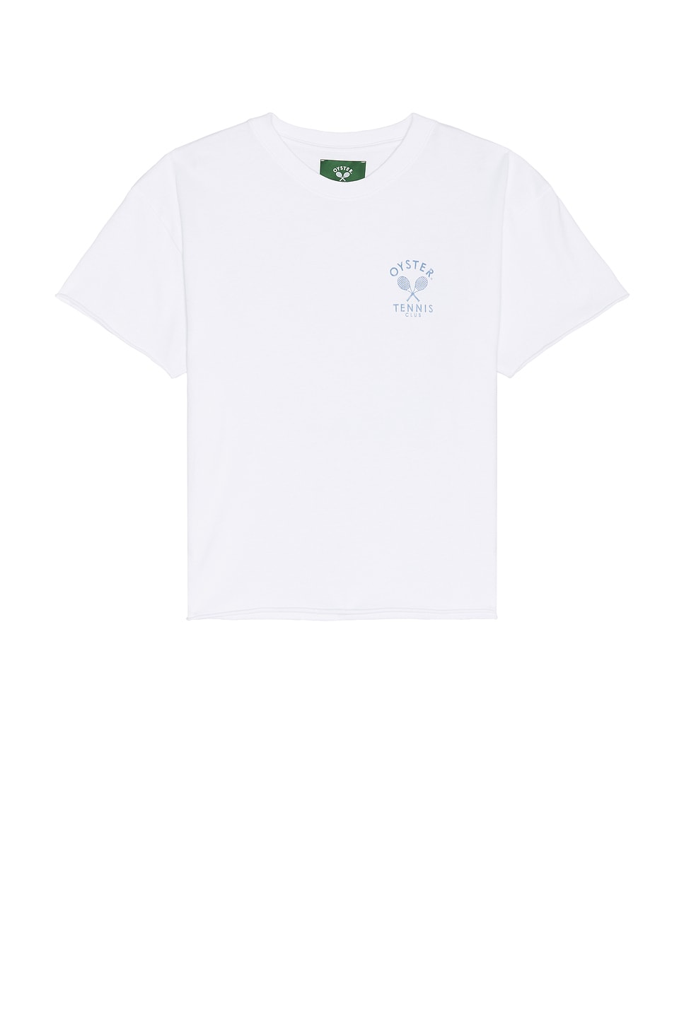 Oyster Court Raw Edge T-shirt In White