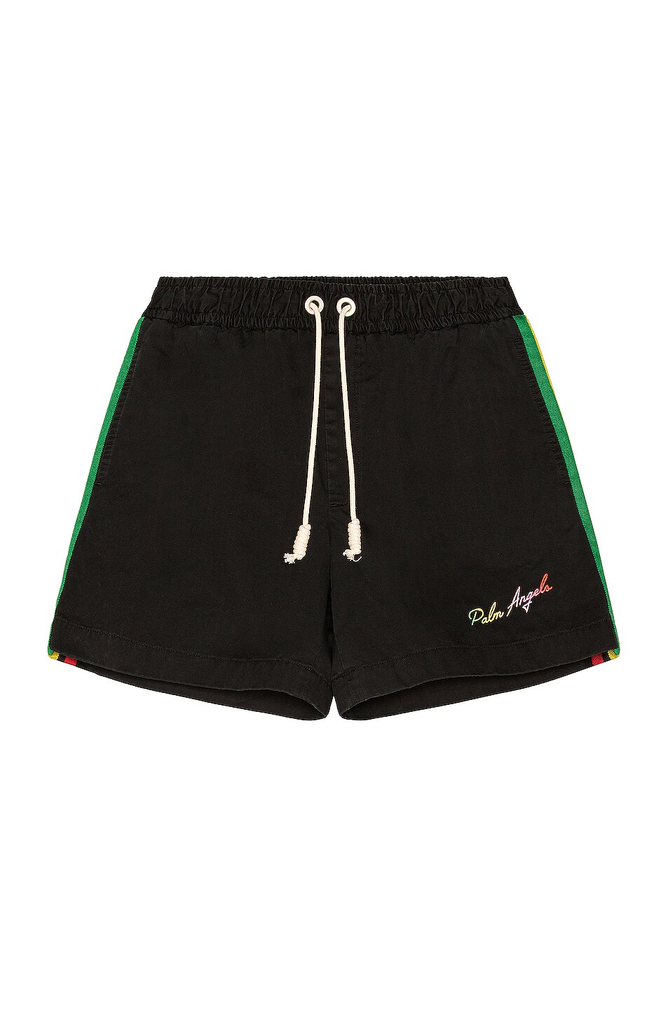 Image 1 of Palm Angels Exodus Side Tape Shorts in Black