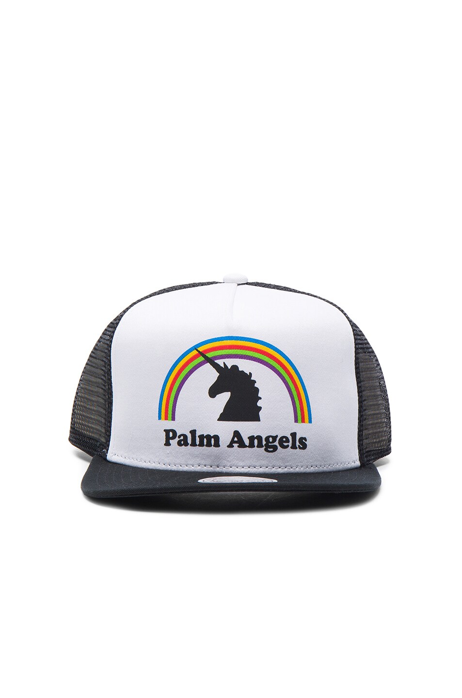 Image 1 of Palm Angels Unicorns Do Exist Cap in White & Multicolor