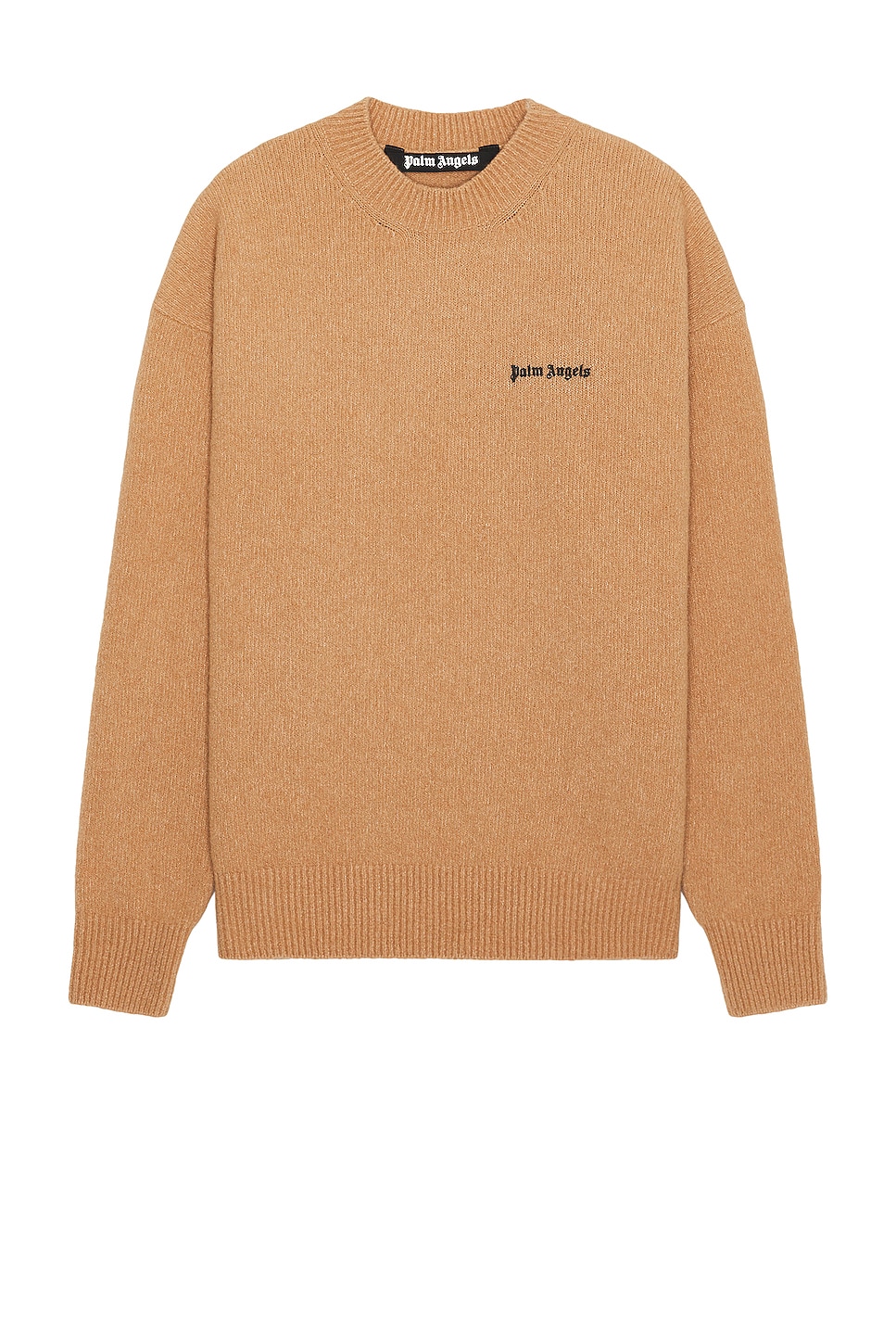 Image 1 of Palm Angels Basic Logo Sweater in Camel