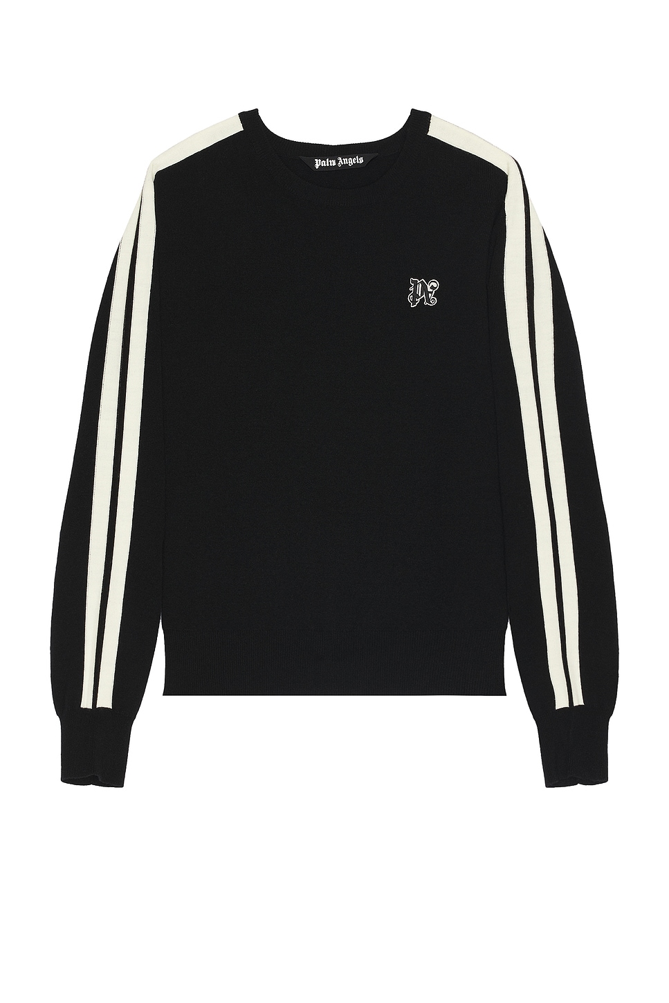 Pa Monogram Track Sweater in Black