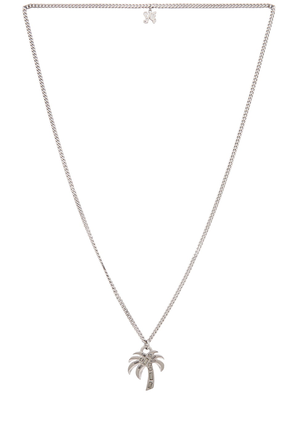 Palm Strass Necklace in Grey