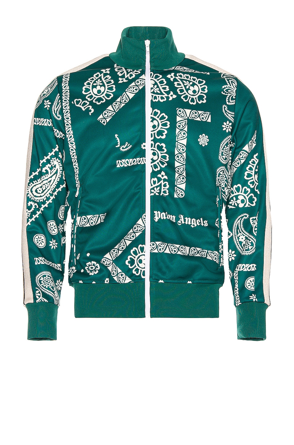 Image 1 of Palm Angels Bandana Track Jacket in Green