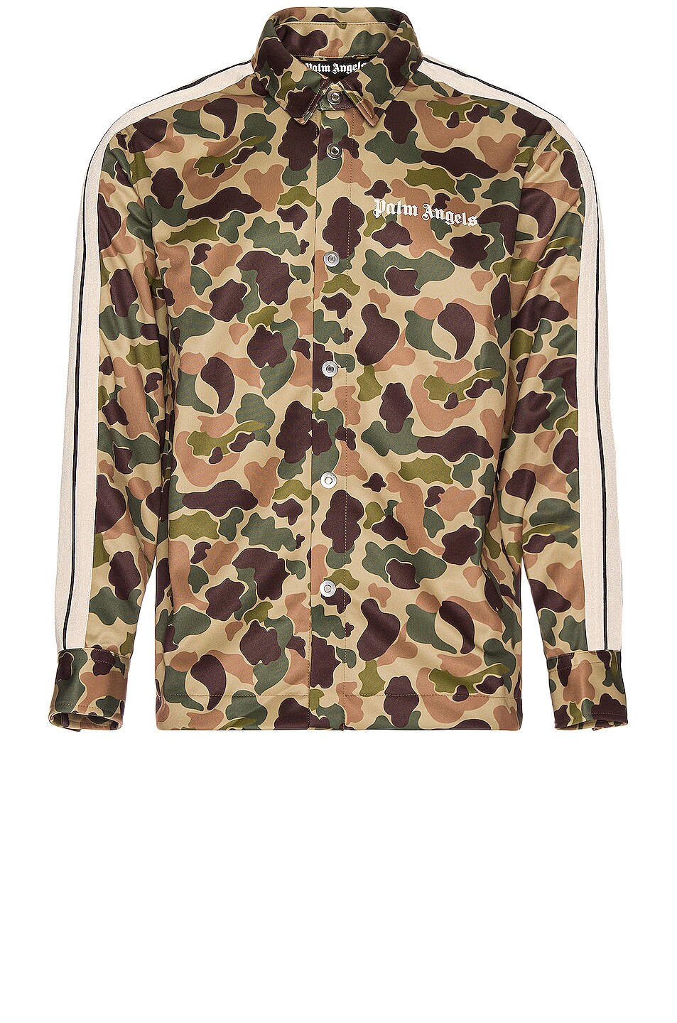 Image 1 of Palm Angels Camo Track Shirt in Military