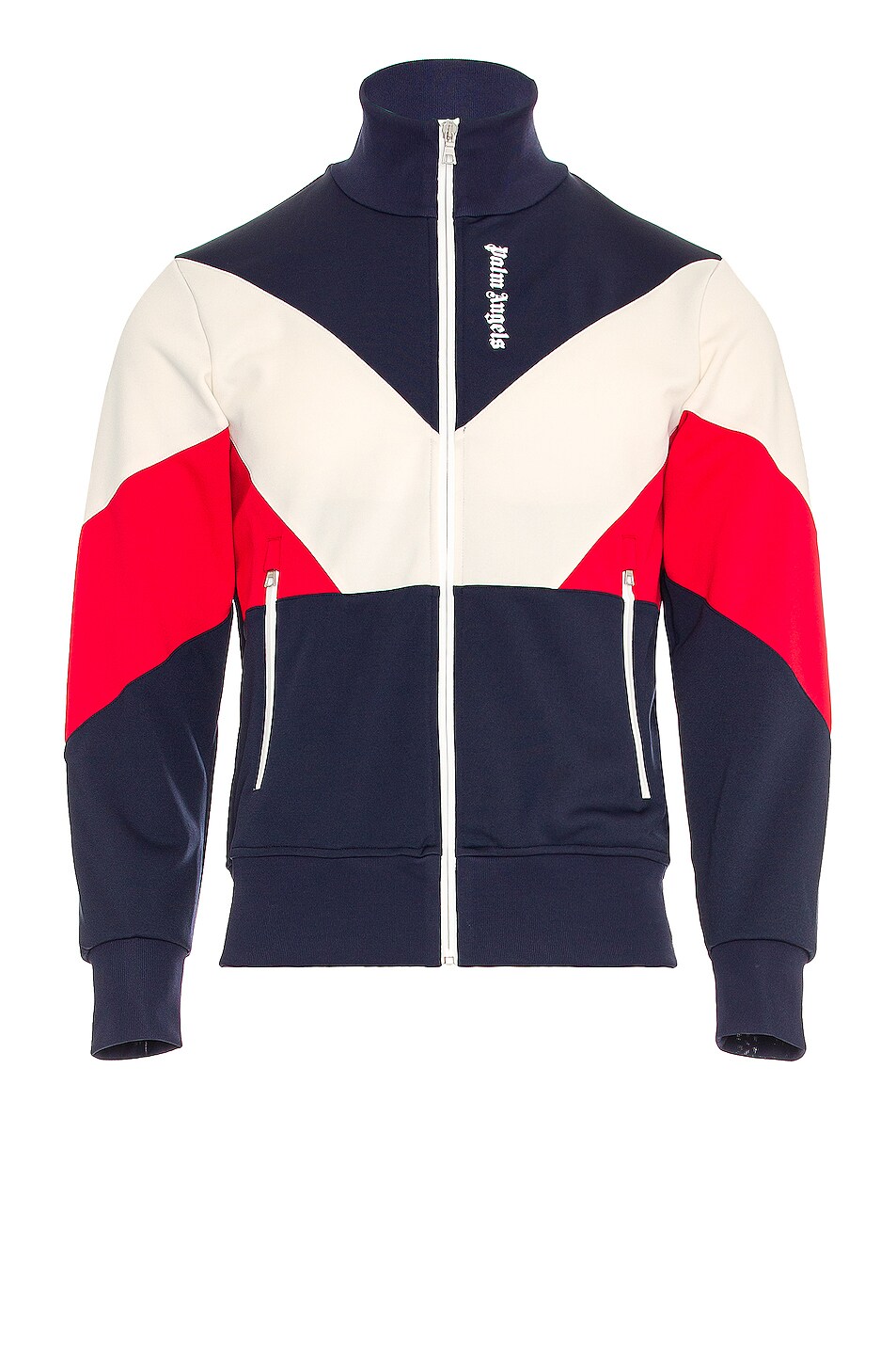 Image 1 of Palm Angels V Colorblock Track Jacket in Navy