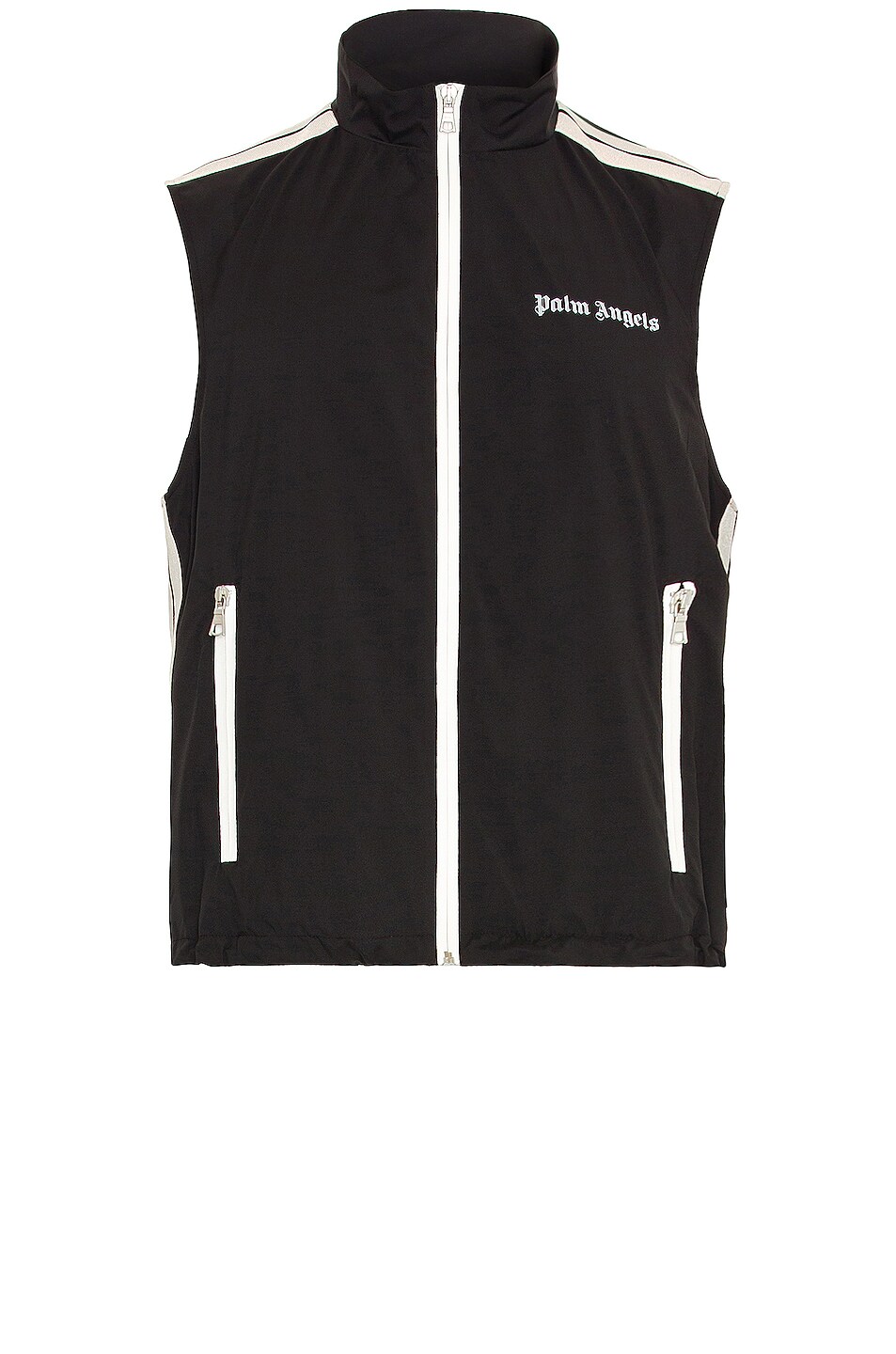 Image 1 of Palm Angels Classic Logo Vest in Black in Black