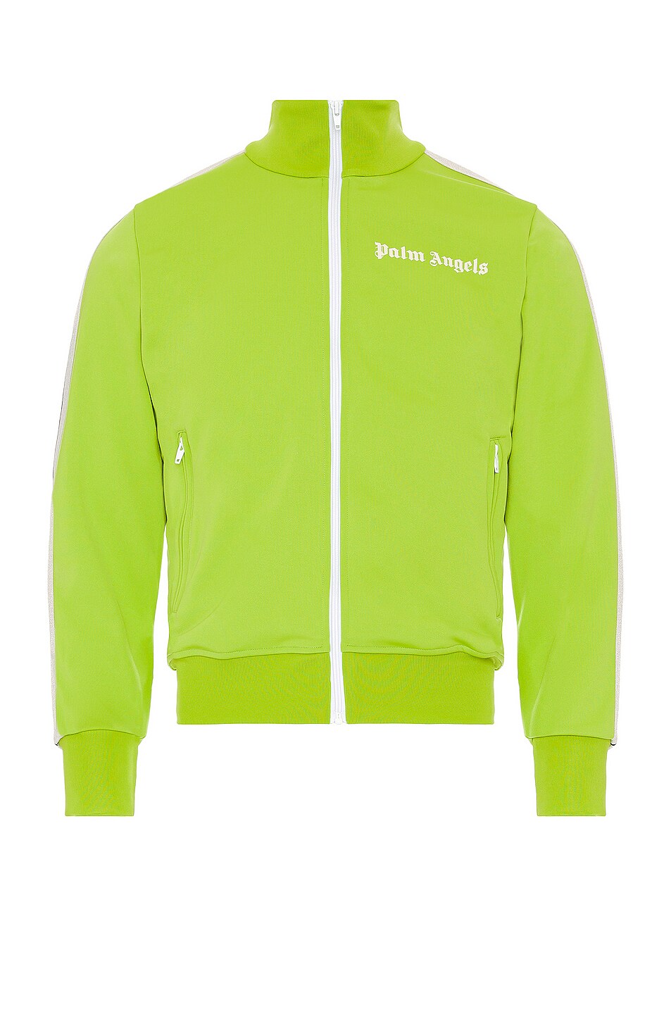 Image 1 of Palm Angels Classic Track Jacket in Lime Green