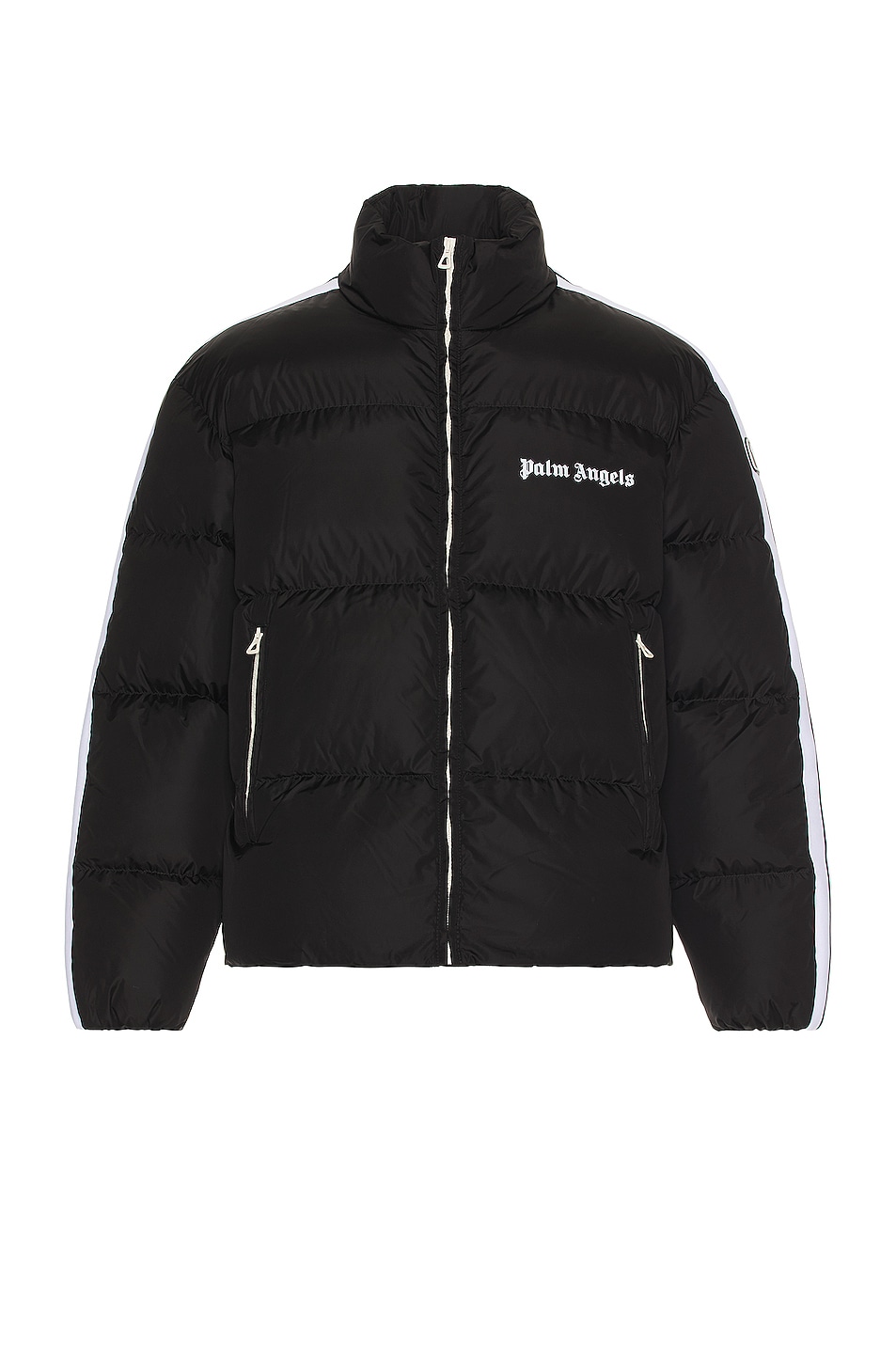 Image 1 of Palm Angels Classic Track Down Jacket in Black & White