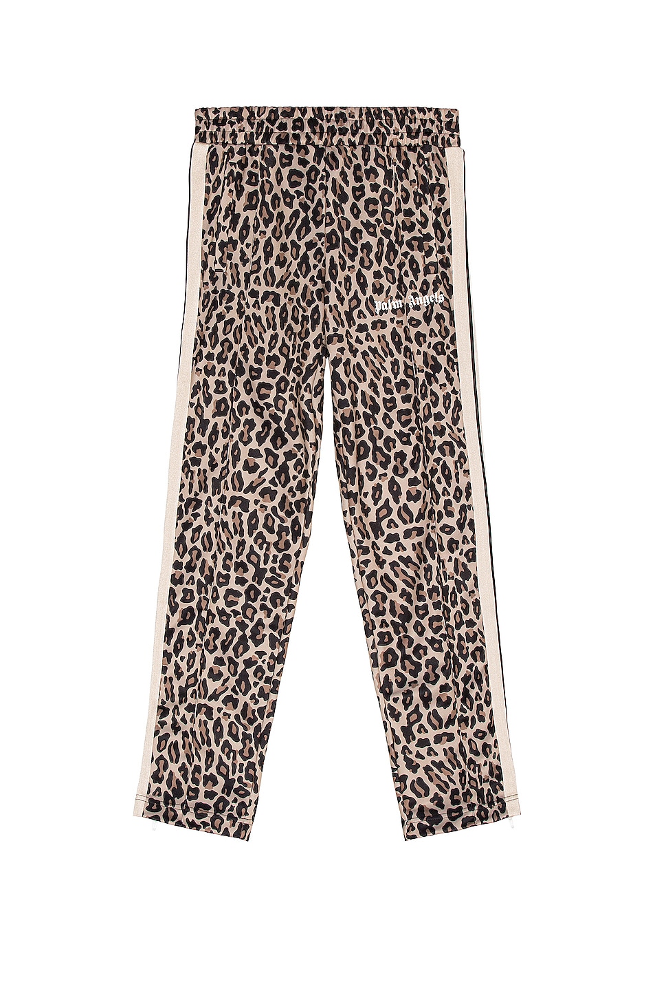 Image 1 of Palm Angels Leopard Track Pants in Yellow & White
