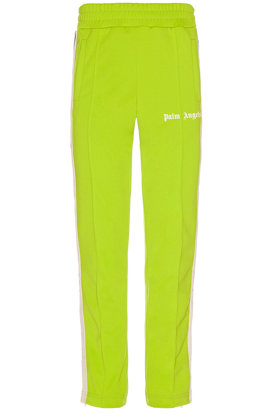 Image 1 of Palm Angels Classic Track Pants in Lime Green