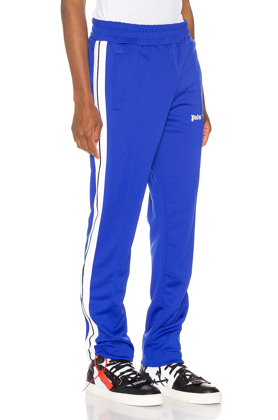 Palm Angels Classic Track Pants in Blue & White | FWRD