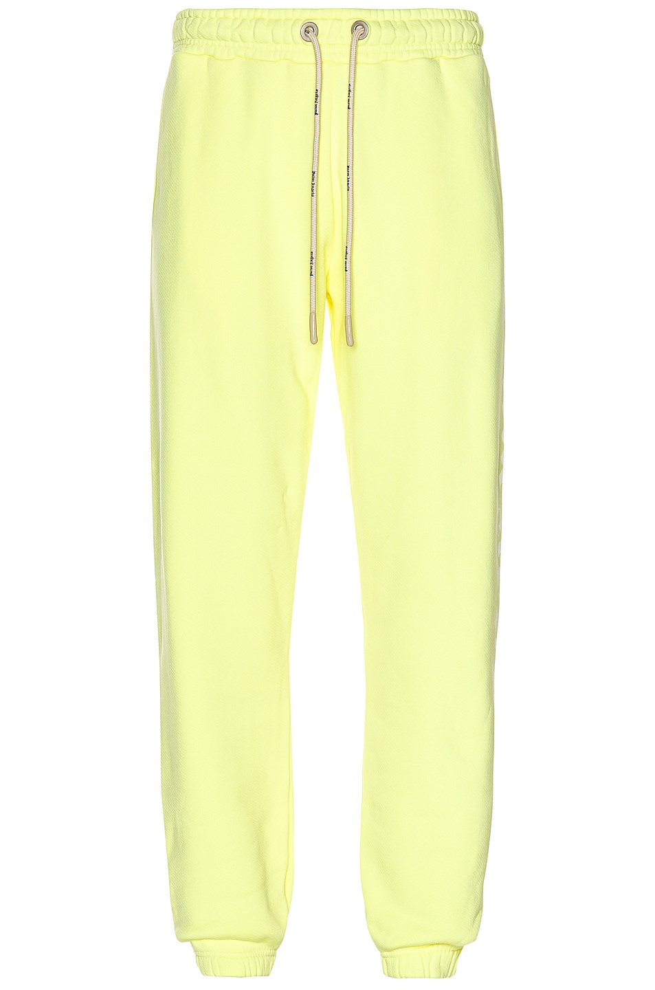 Image 1 of Palm Angels Logo Sweatpants in Yellow Fluo