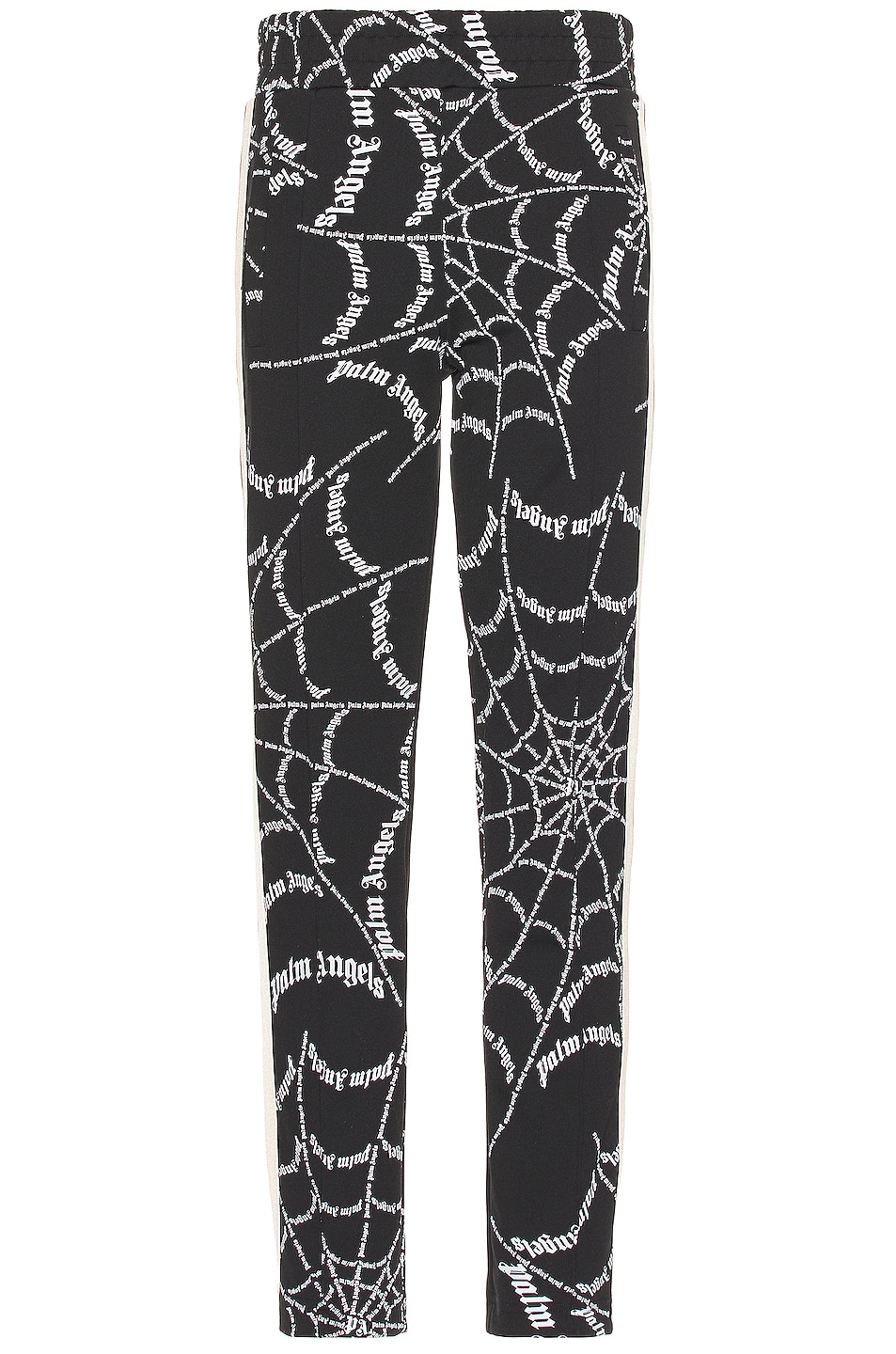 Image 1 of Palm Angels Spider Web Classic Track Pant in Black & White