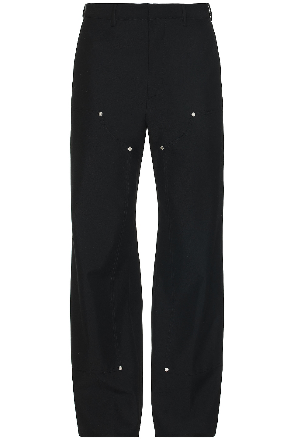 Image 1 of Palm Angels Monogram Workwear Pant in Black & Off White