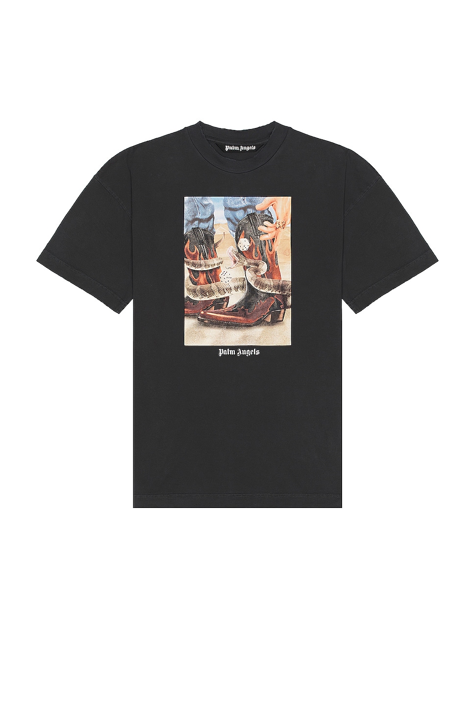 Image 1 of Palm Angels Dice Game Classic Tee in Black