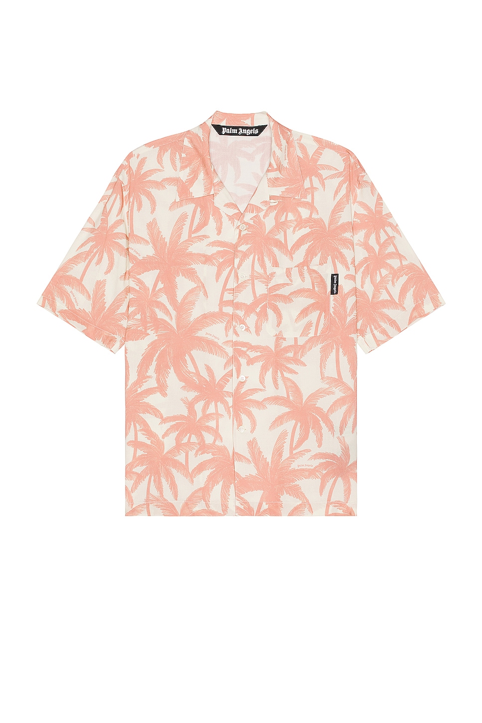 Image 1 of Palm Angels Allover Shirt in Off White & Pink