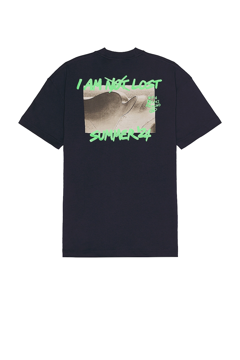 Palm Angels I Am Lost Tee in Blue