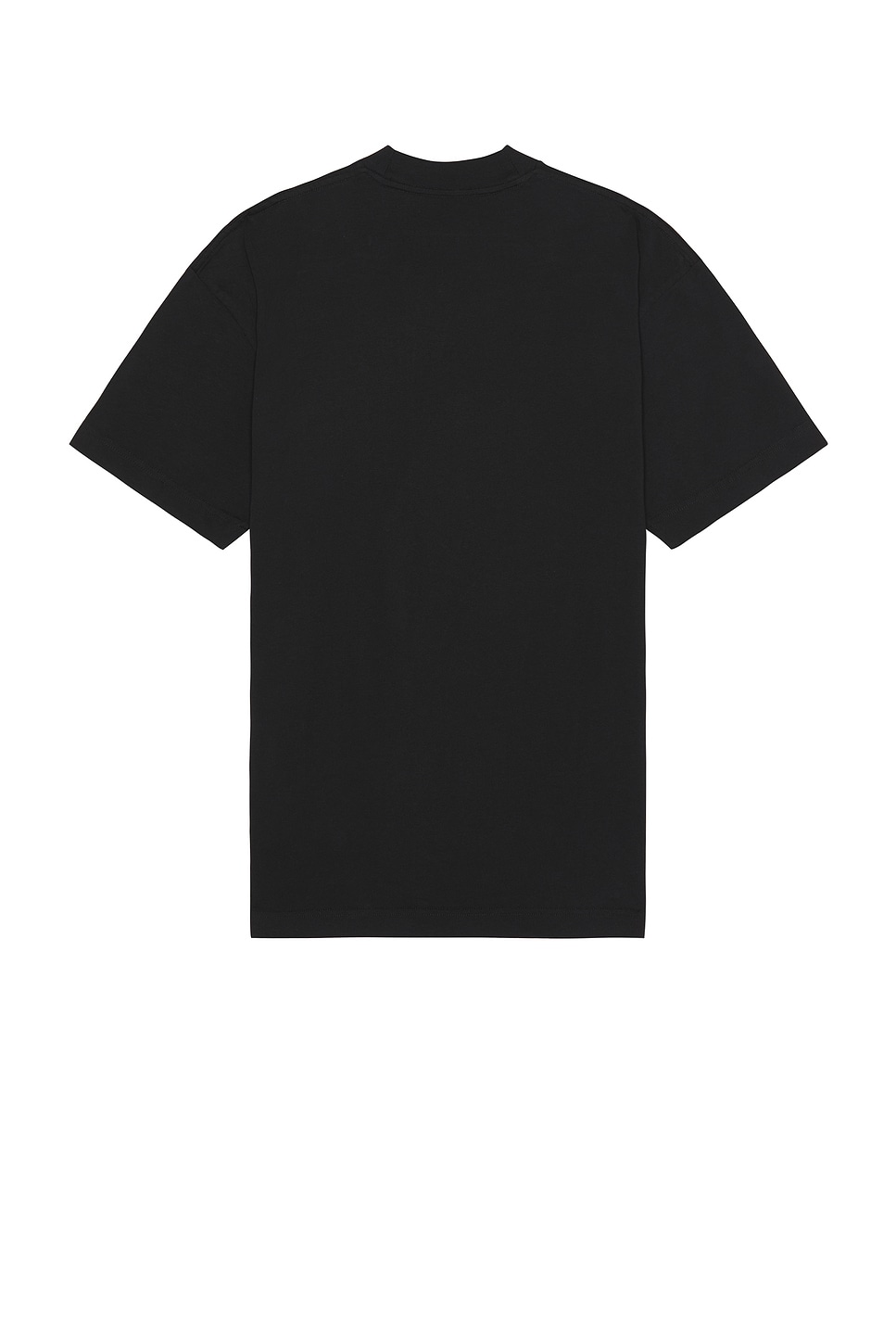 Shop Palm Angels Neck Logo Tee In Black