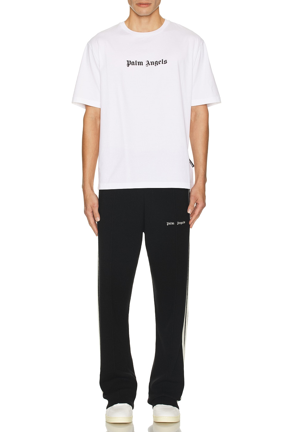 Image 1 of Palm Angels Classic Logo Slim Tee in White