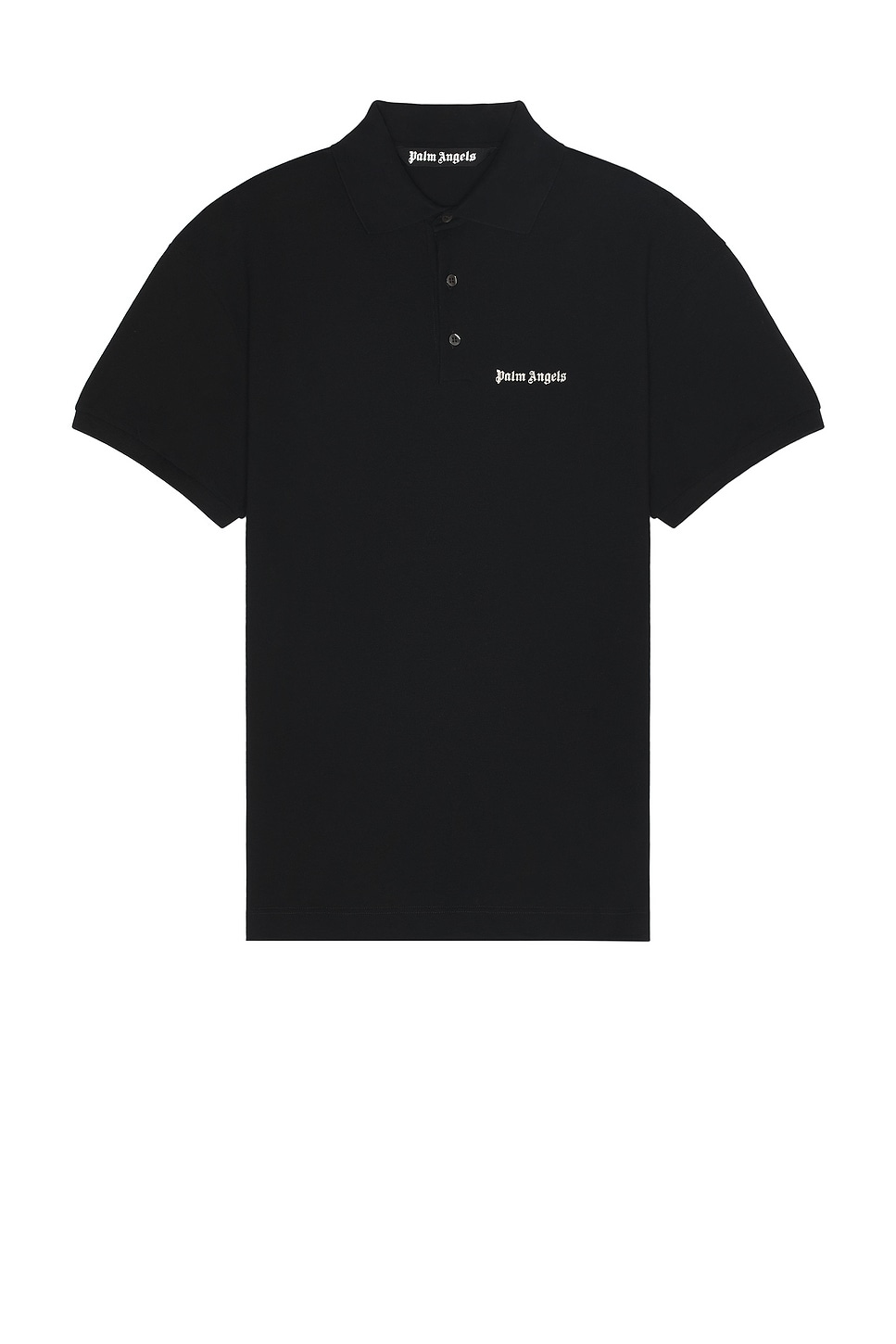 Image 1 of Palm Angels Classic Logo Embroidered Polo in Black