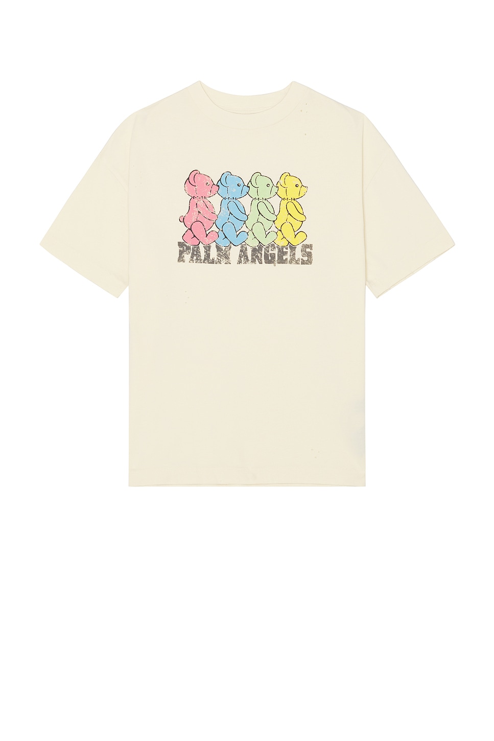 Image 1 of Palm Angels Crossroads Bear Tee in Ivory