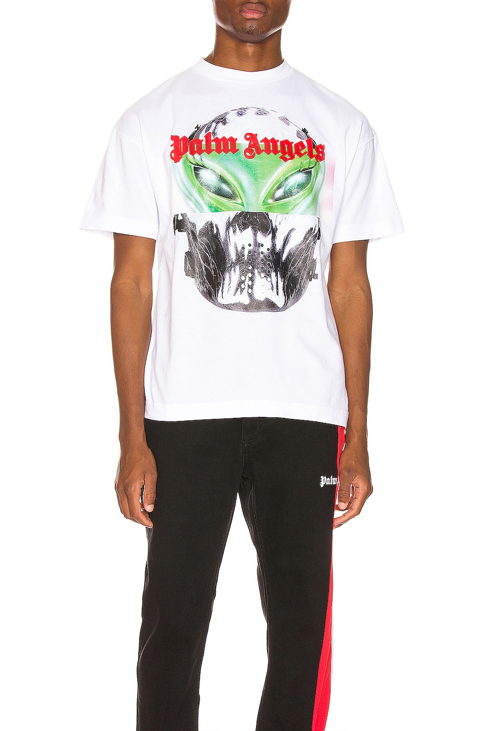 Image 1 of Palm Angels Alien Graphic Tee in White