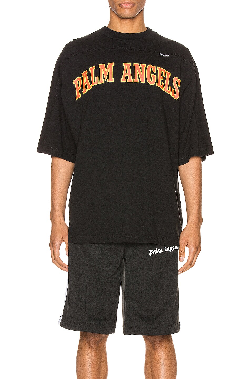 Image 1 of Palm Angels New College Logo Tee in Black