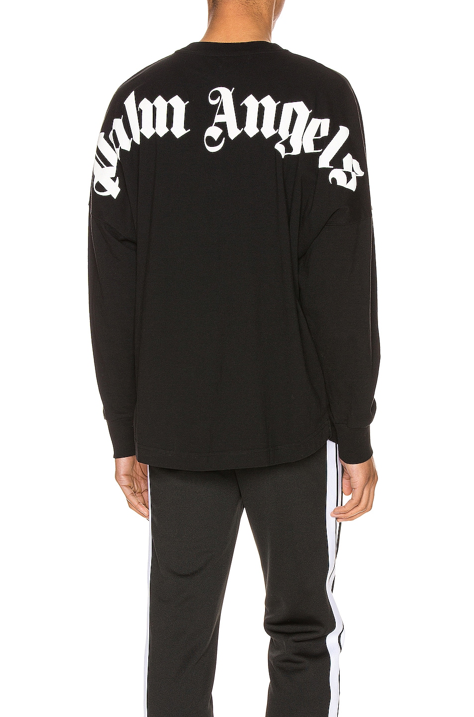 Image 1 of Palm Angels Classic Logo Long Sleeve Tee in Black