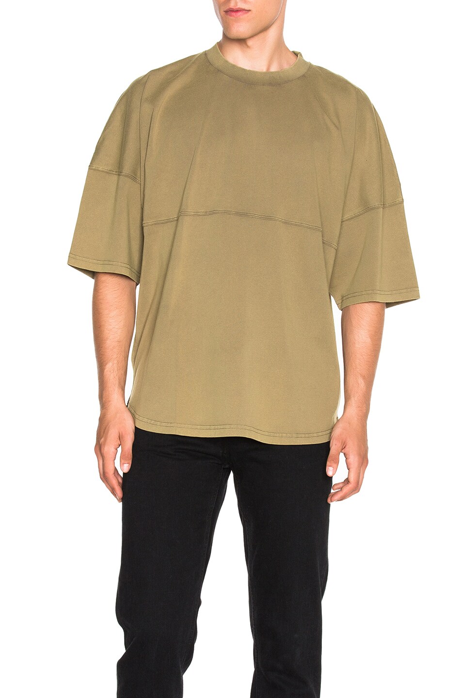 Image 1 of Palm Angels Basic Tee in Military Green