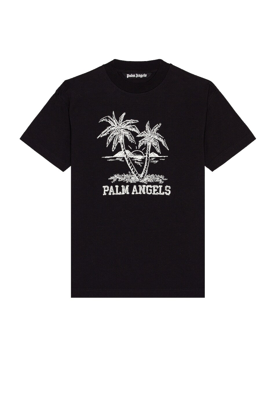 Image 1 of Palm Angels Sunset Palms Classic Tee in Black